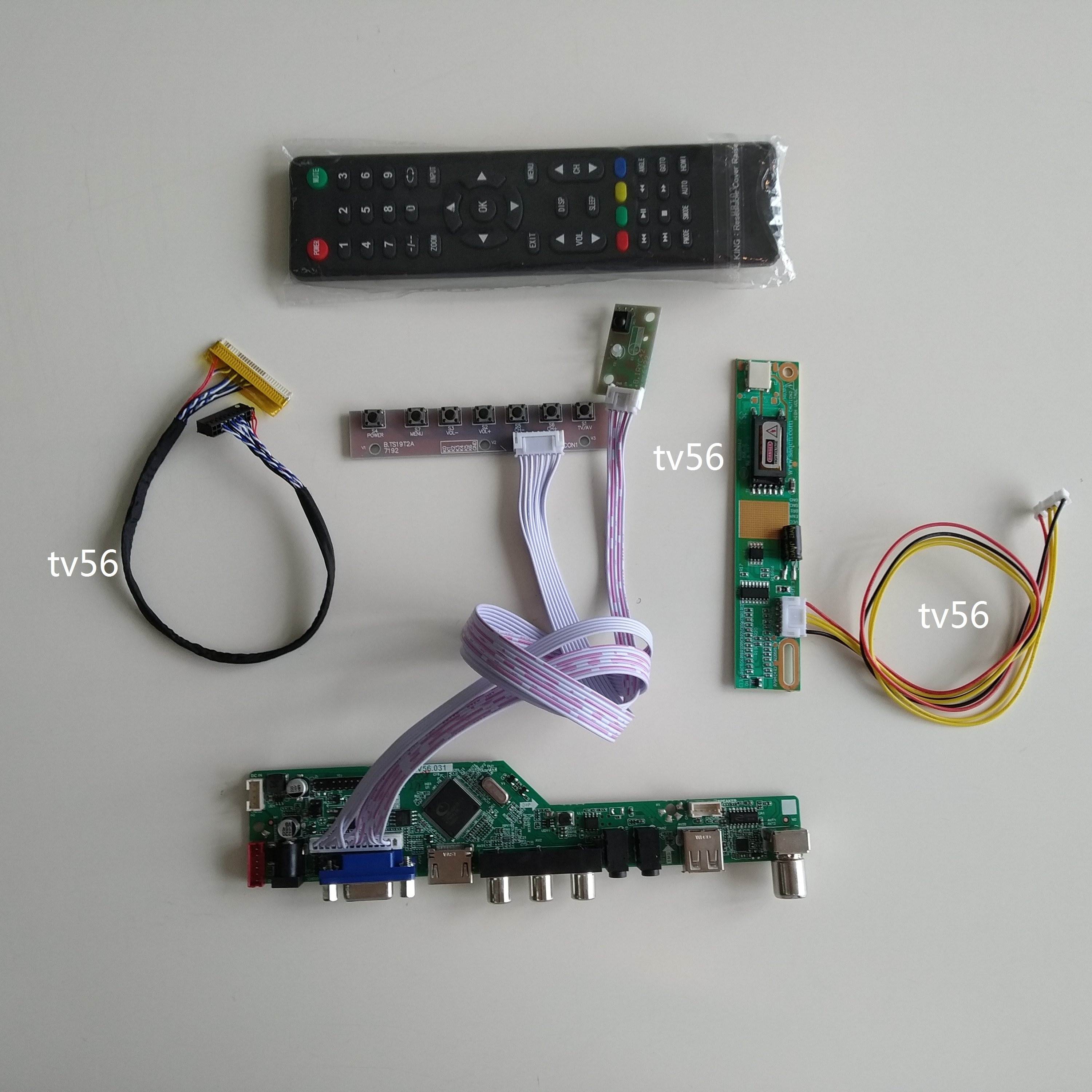 LCD LED AUDIO TV HDMI-compatible USB VGA AV Controller driver Board display kit For LM195WD1-TLA1/TLC1 1600*900 panel screen