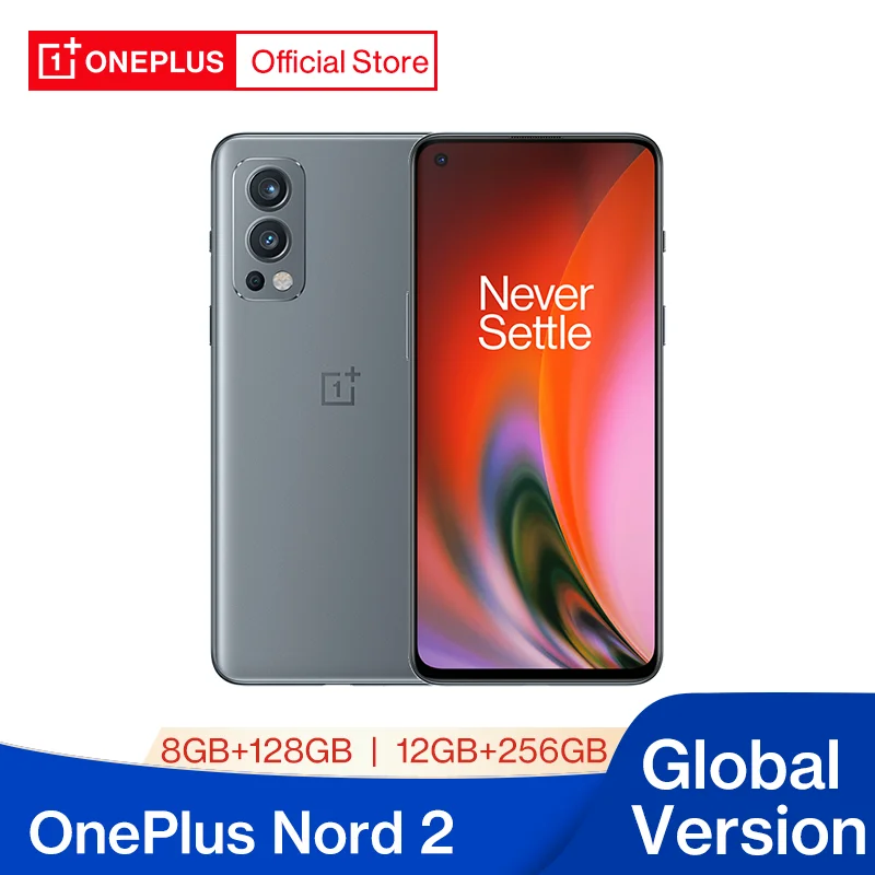 OnePlus Nord 2 5G 8GB 128GB Global Version 50MP AI Camera OIS MTk Dimensity 1200-AI Warp Charge 65