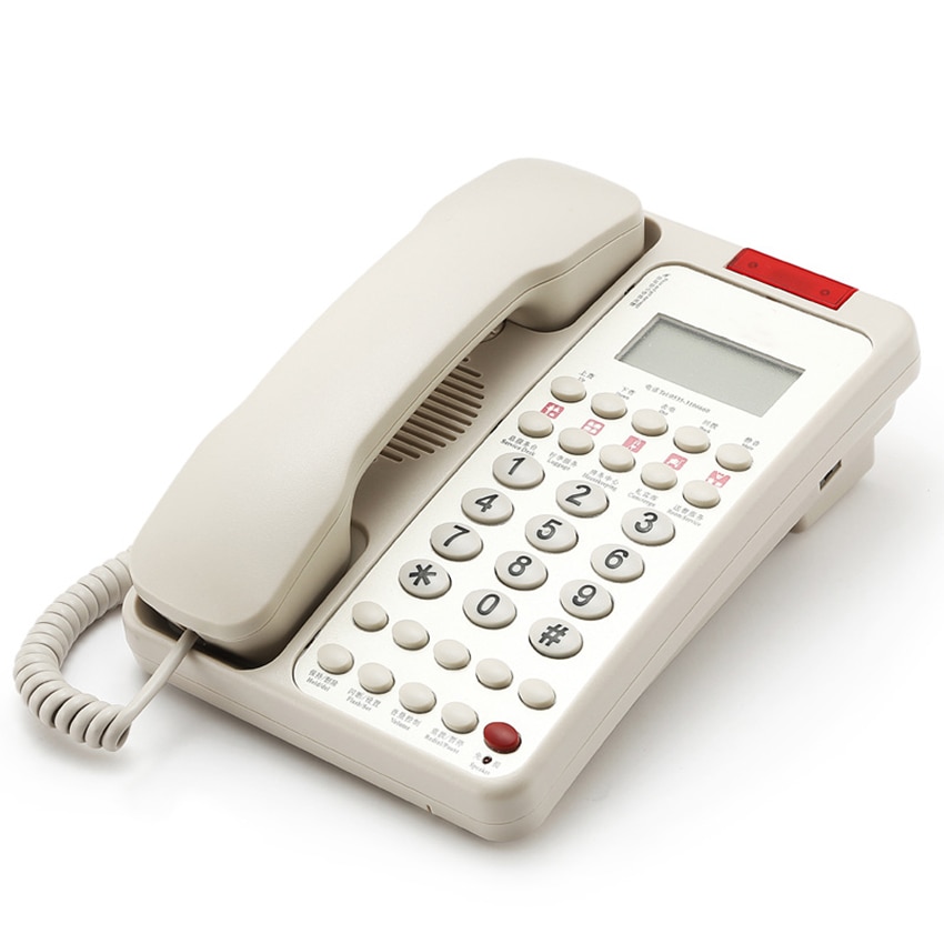 Corded Telephone, Caller ID Hotel Corded Desktop Wall Phone, Landline Fixed Telephone, Adjustable Ringtone, Call Holding