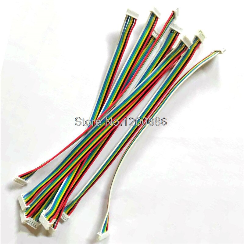 10 SETS 2P/3P/4P/5P/6 Pin 51021 Series JST 1.25MM Female Double Connector with Wire 150MM ribbon cable 28 AWG JST1.25