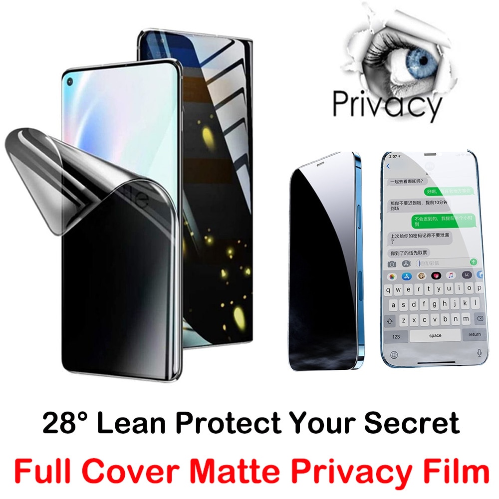 For LG K40S Q60 V60 Velvet K50S V50S G8X Thinq Matte Anti Spy Premium Privacy Hydrogel Eye Protect Auto Repair Protective Guard