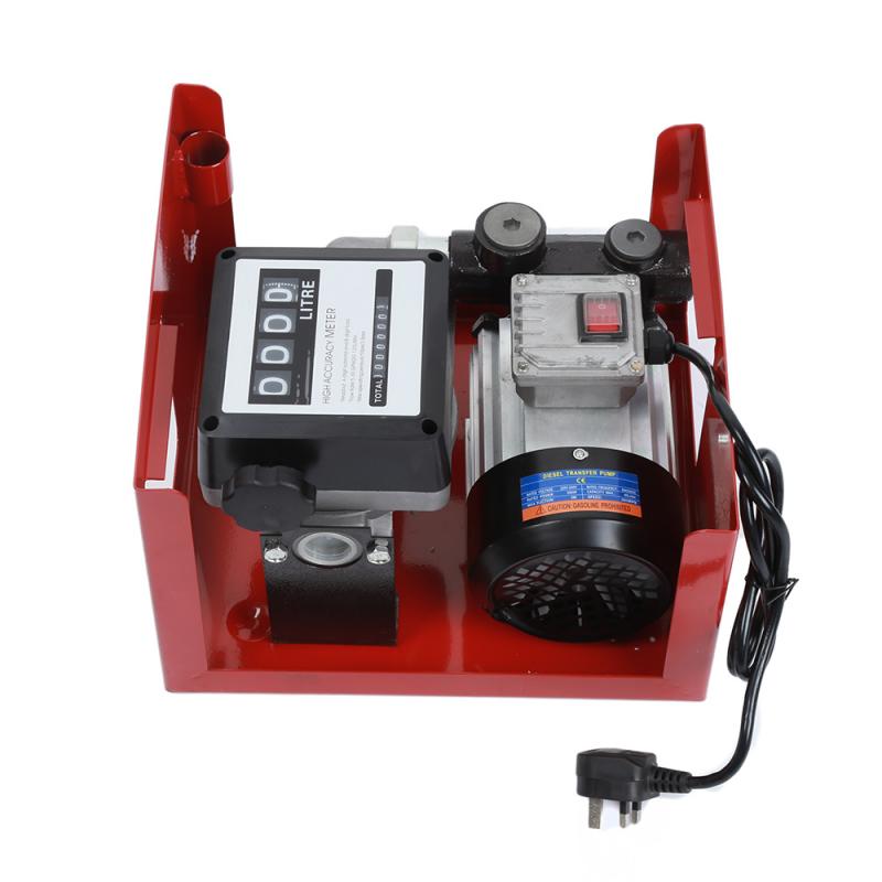 Car Fuel Transfer Pump European Standard 220-240V Fuel Metering Pump Self-sealing Gun HWC