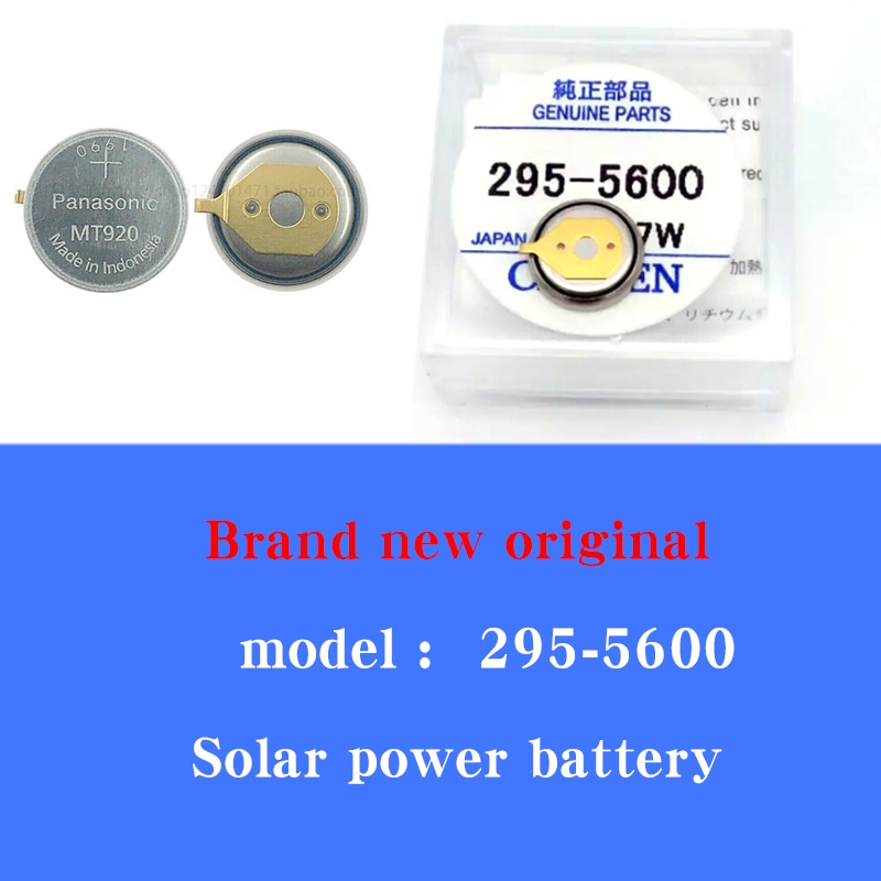 1/pcs Lot Watch movement accessories 295-5600 MT920 short foot genuine light kinetic energy rechargeable battery
