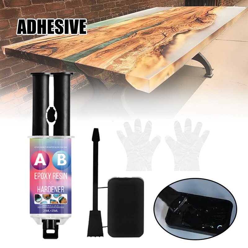 DIY Resin Glue with A and B Types Heat Resistant Long Lasting Fast Drying Durable Long Lasting for Jewelery Art NIN668