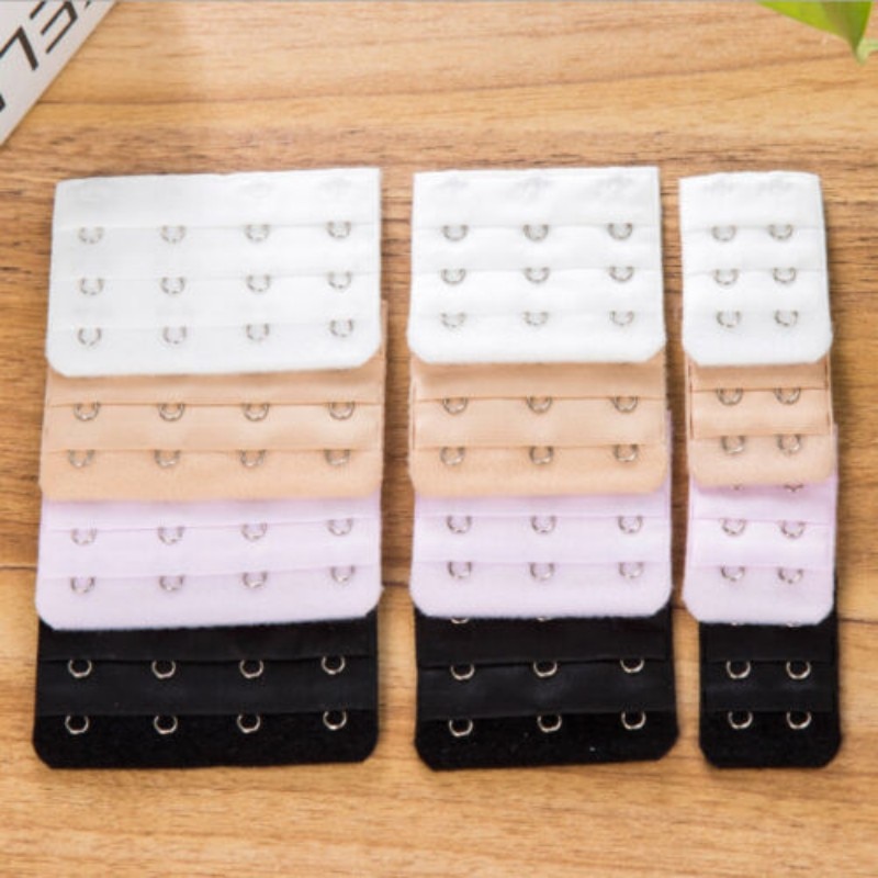 3pcs Extended Lengthened Belt Bra Extenders 3 Rows 2 Hooks 3 Hooks 4 Hooks Extension Accessories For Underwear