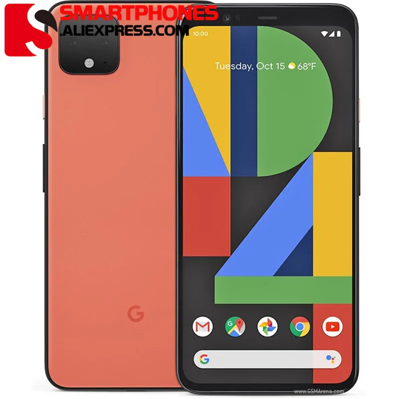 Unlocked Original Google Pixel 4 5.7 inch P-OLED Snapdragon 855 6GB 128GB Octa Core Andorid 10 Dual Rear Camera Mobile phone