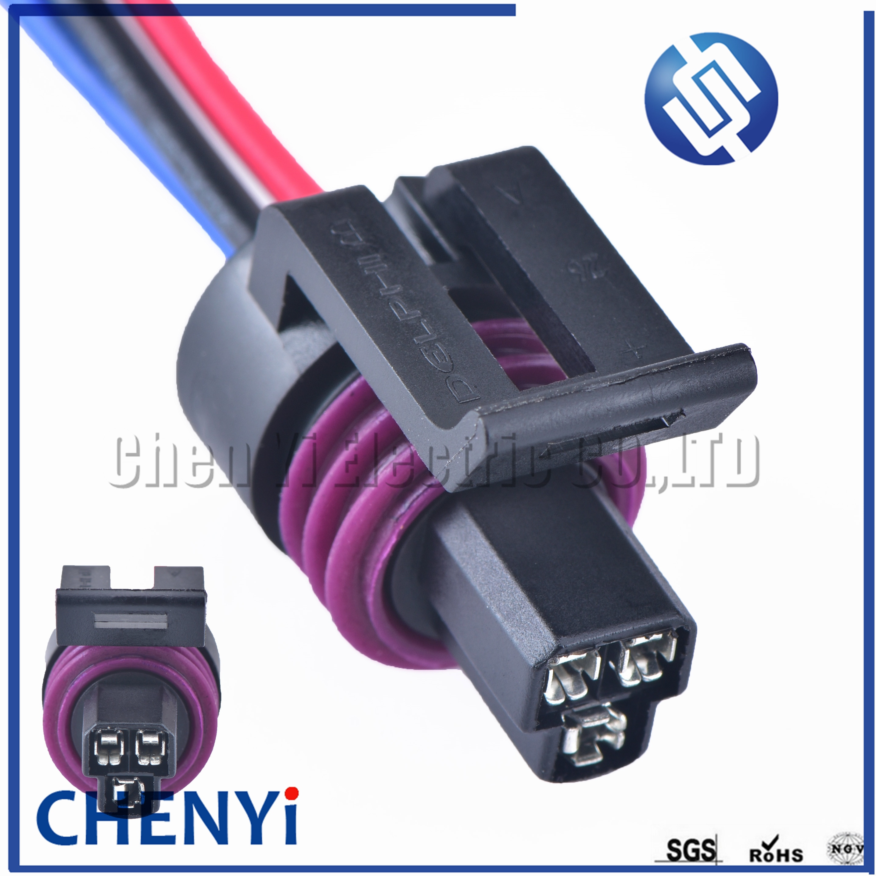 Delphi 3 Pin waterproof automotive oil Fuel Pressure Sensor Connector GM TPS Throttle Position Sensor plug 12078090 efi series
