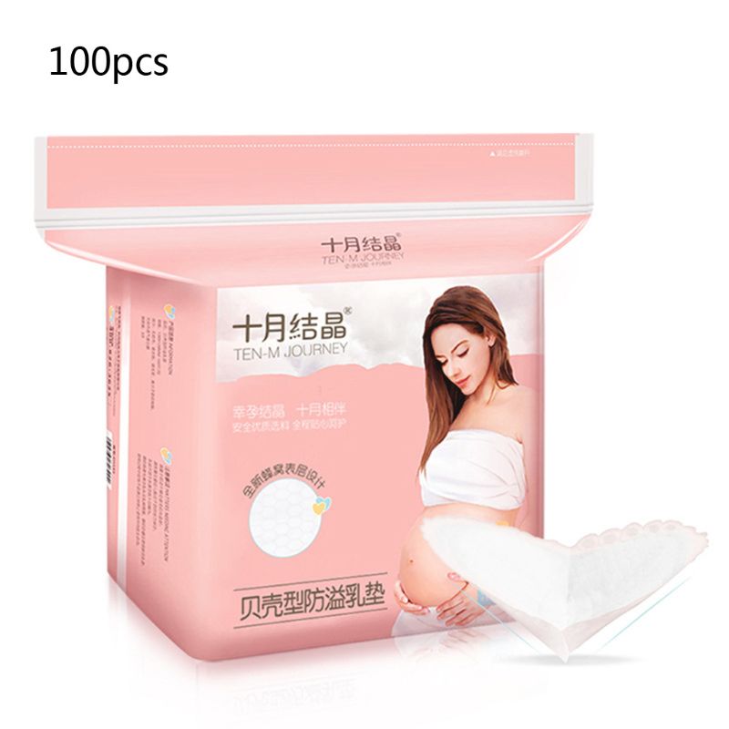 100pcs Breastfeeding Disposable Breast Nursing Pads Breathable Slim Super Absorbency Cotton Breast Pad Nursing Pads