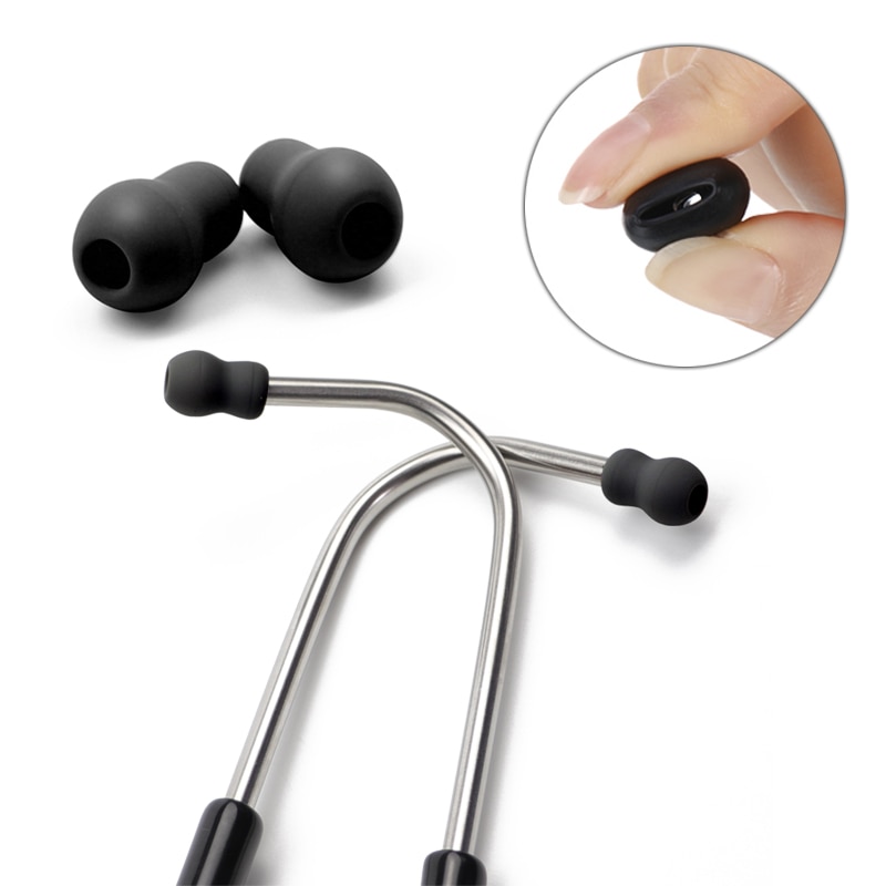 2PCS Universal Super Comfortable Soft Stethoscope Replacement Earbuds Earplug Eartips Earpieces for Littmann Stethoscope