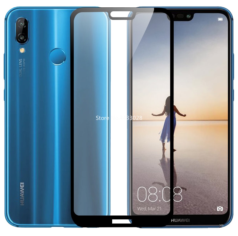 Tempered Glass For Huawei P20 Lite Full Cover Screen Protector For Huawei Nova 3e P20lite ANE-LX1 Protective Film Glass