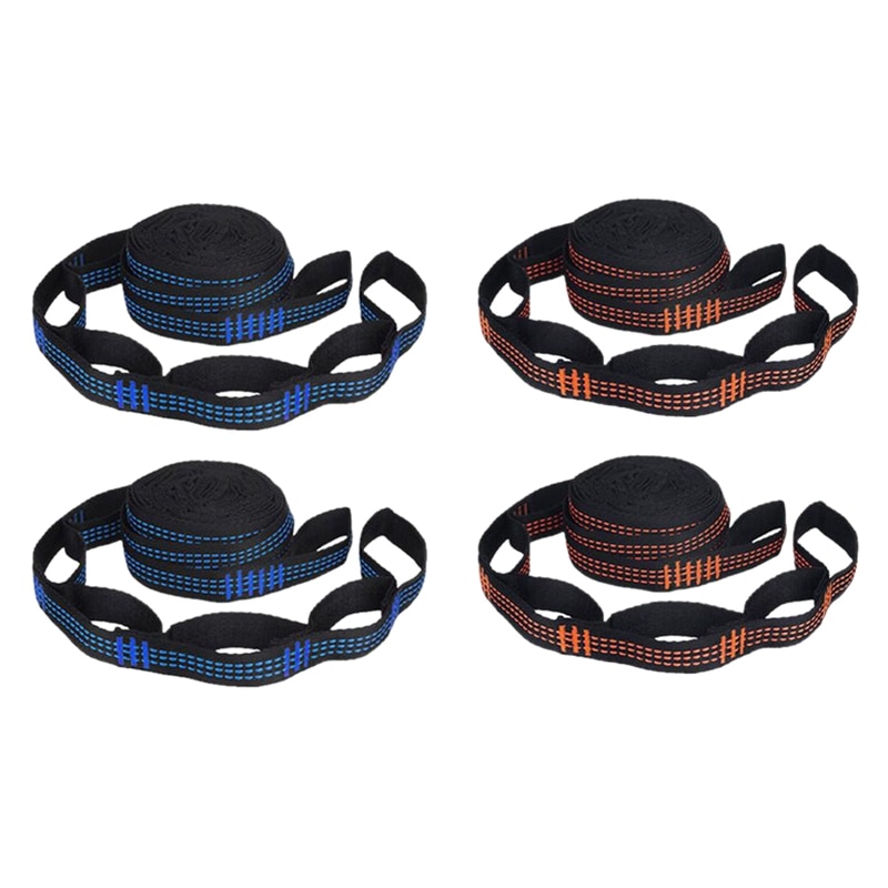 2 Pcs 5-Ring High Load-Bearing Hammock Straps for Home Outdoor