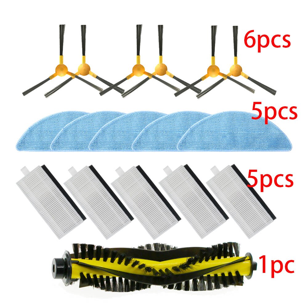 For Mamibot Exvac660 Robot Vacuum Cleaner accessory Replacement Kit Side brush + Filter + Mop + Roller Brush