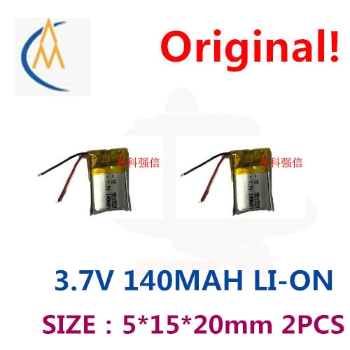 New sufficient capacity polymer li-ion battery 3.7 V 501520 140 mah MP4 walkie-talkie/equipment/mini bluetooth headset 3 d glass