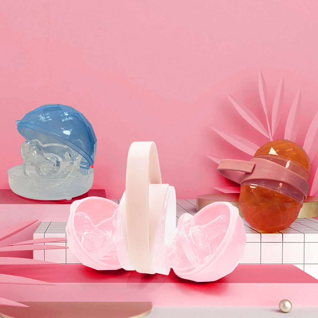 Baby Pacifier Box Safe PP Plastic Soother Container Holder Box Travel Storage Case Holder Pacifier Storage