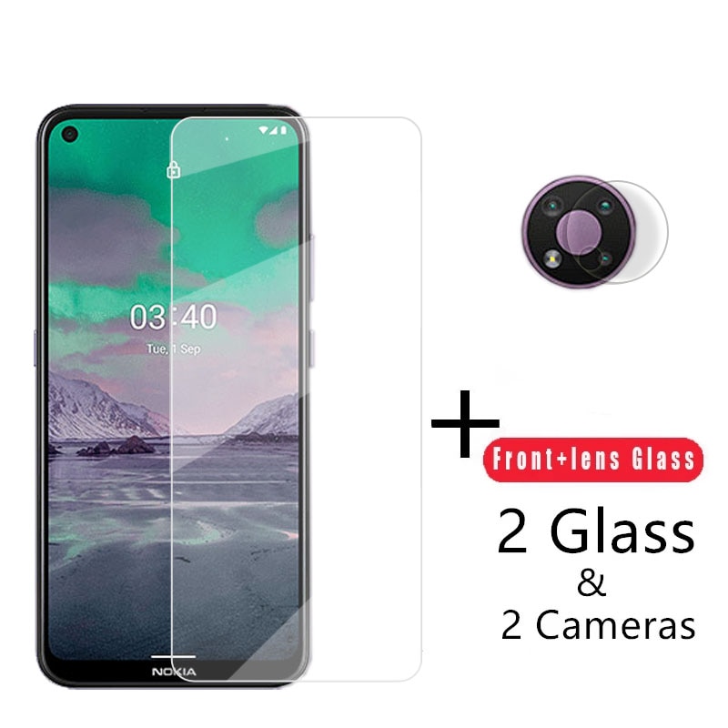 Clear Glass For Nokia 3.4 Screen Protector For Nokia 3.4 Tempered Glass Phone Camera Len Film For Nokia 5.4 3.4 1.4 X20 X10 C30