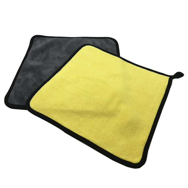 2 Pce 30x30/60CM Car Cleaning Drying Cloth Hemming Microfiber Towel Car Wash Drying Towel Auto Detailing Cloth Care