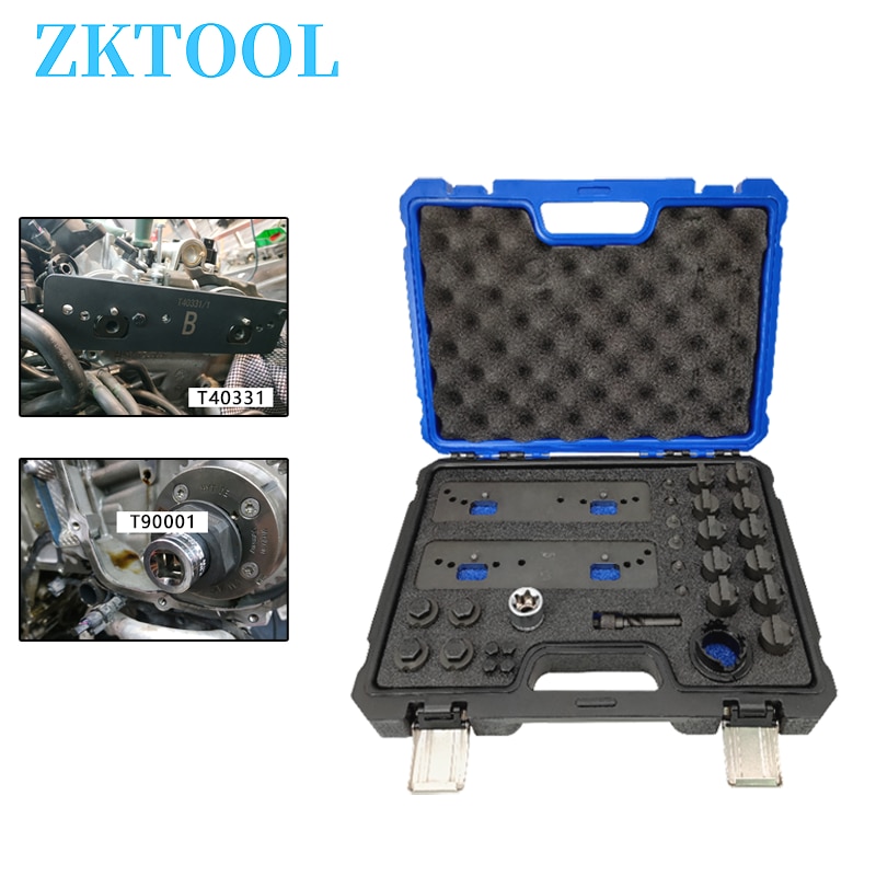 Applicable to Audi Porsche T40331 camshaft locking timing tool kit 3.0tfsi 2.9tfsi engine, adding T90001 locking tool 3.0T 2.9T