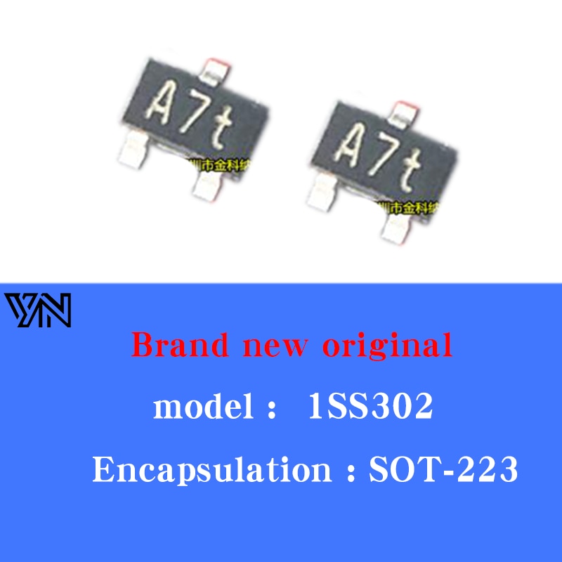 50/Pcs Lot New original screen printing A7t 1SS302 SOT323 ultra-high speed diode switching diode rectifier