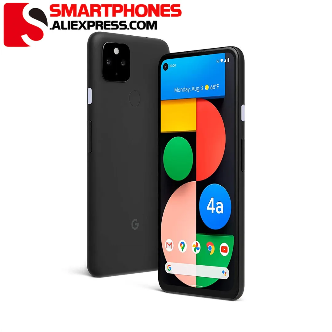 Original unlocked Pixel 4a with 5G 6.2 inch Octa core 4G LTE Android phone 6GB RAM 128GB ROM smart phone