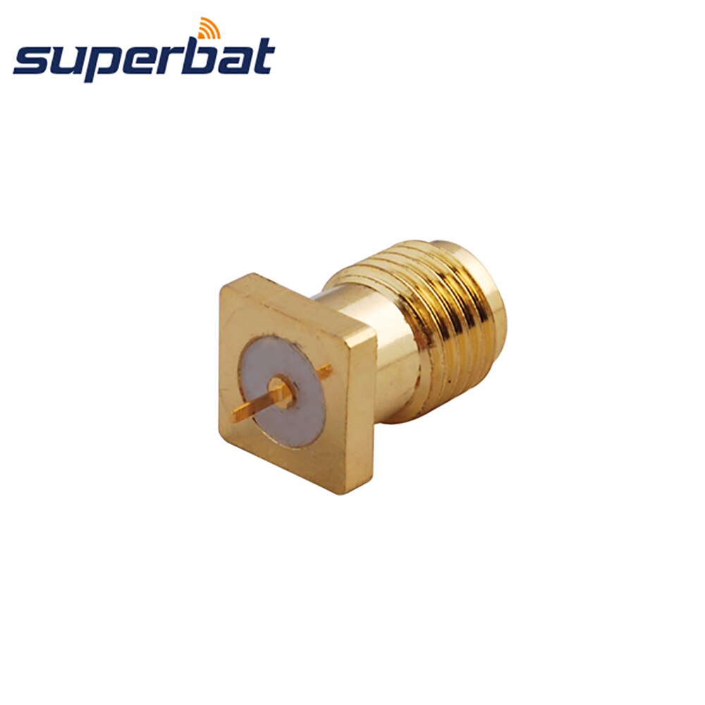 Superbat SMA thru hole Panel Mount Female with Tab Terminal RF Coaxial Connector