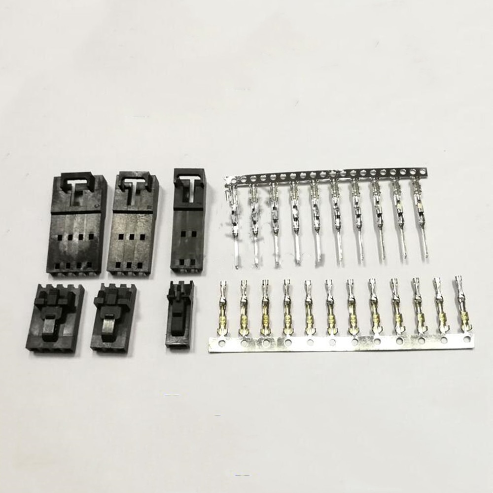 50 sets MX2.54mm Dupont Connector with Belt Buckle Wire to Wire Type 2543 Male/Female Housing+Terminals 2/3/4/5/6/7/8Pin