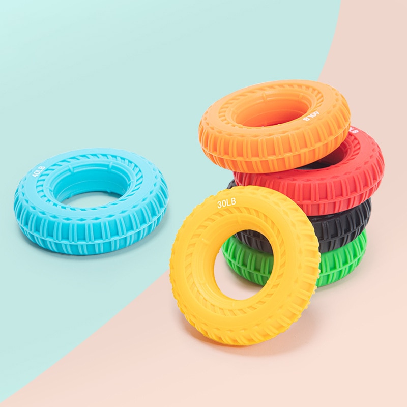 silicone hand Grip ring wrist exerciser hand-muscle developer grip strength finger strengthener 100 % silicon hand for practice