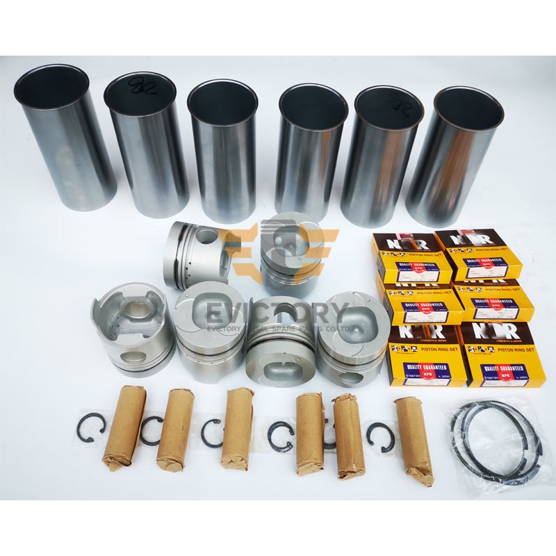 For ISUZU 6BB1-T 6BB1T oil pump rebuild kit water pump bearing gasket piston liner