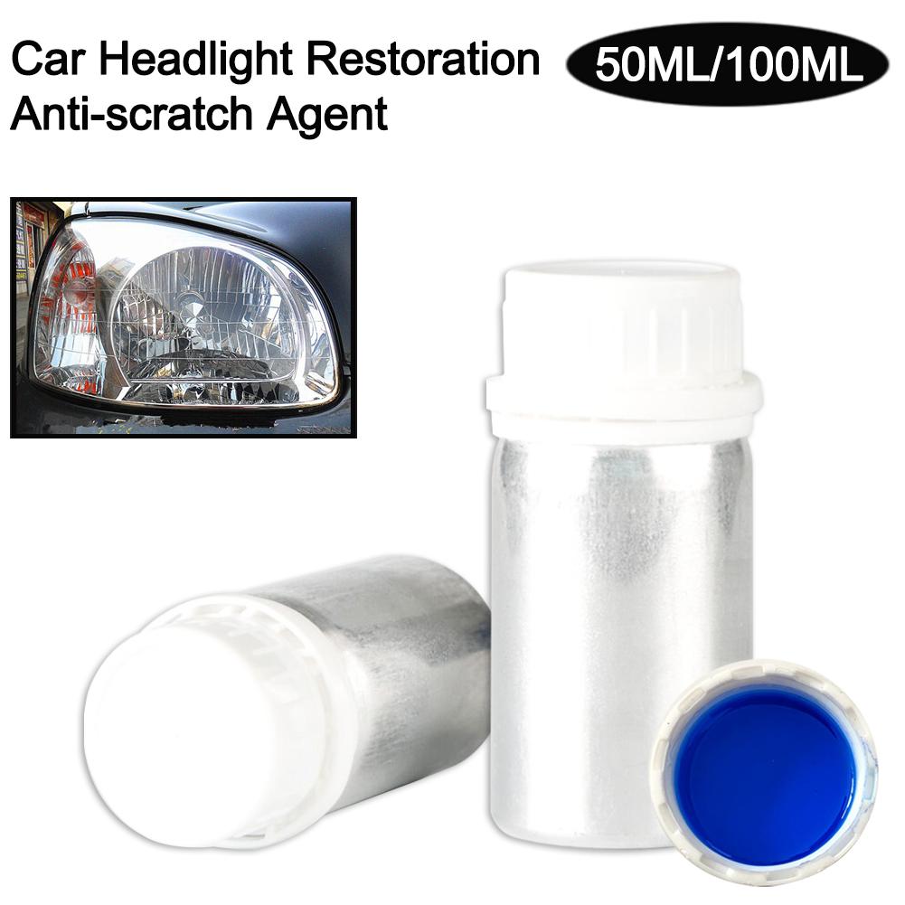 50/100ML Car Headlight Repair Coating Solution Repair Kit Oxidation Rearview Coating Headlight Polishing Anti-scratch Liquid