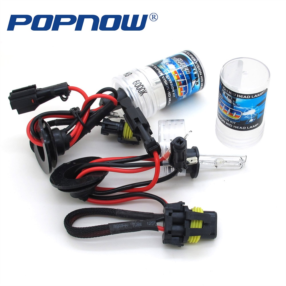 POPNOW 35W 55W HID Xenon Light Bulb H1 H3 H7 H11 9005 9006 Auto Car Headlight Lamp 3000K 4300K 5000K 6000K 8000K 10000K 12000K