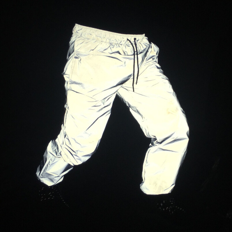 Fashion Men's Trousers Sweatpants 3M Reflective Pants FluorescentHip Hop Pants Casual Sports Night Light Joggers Streetswea