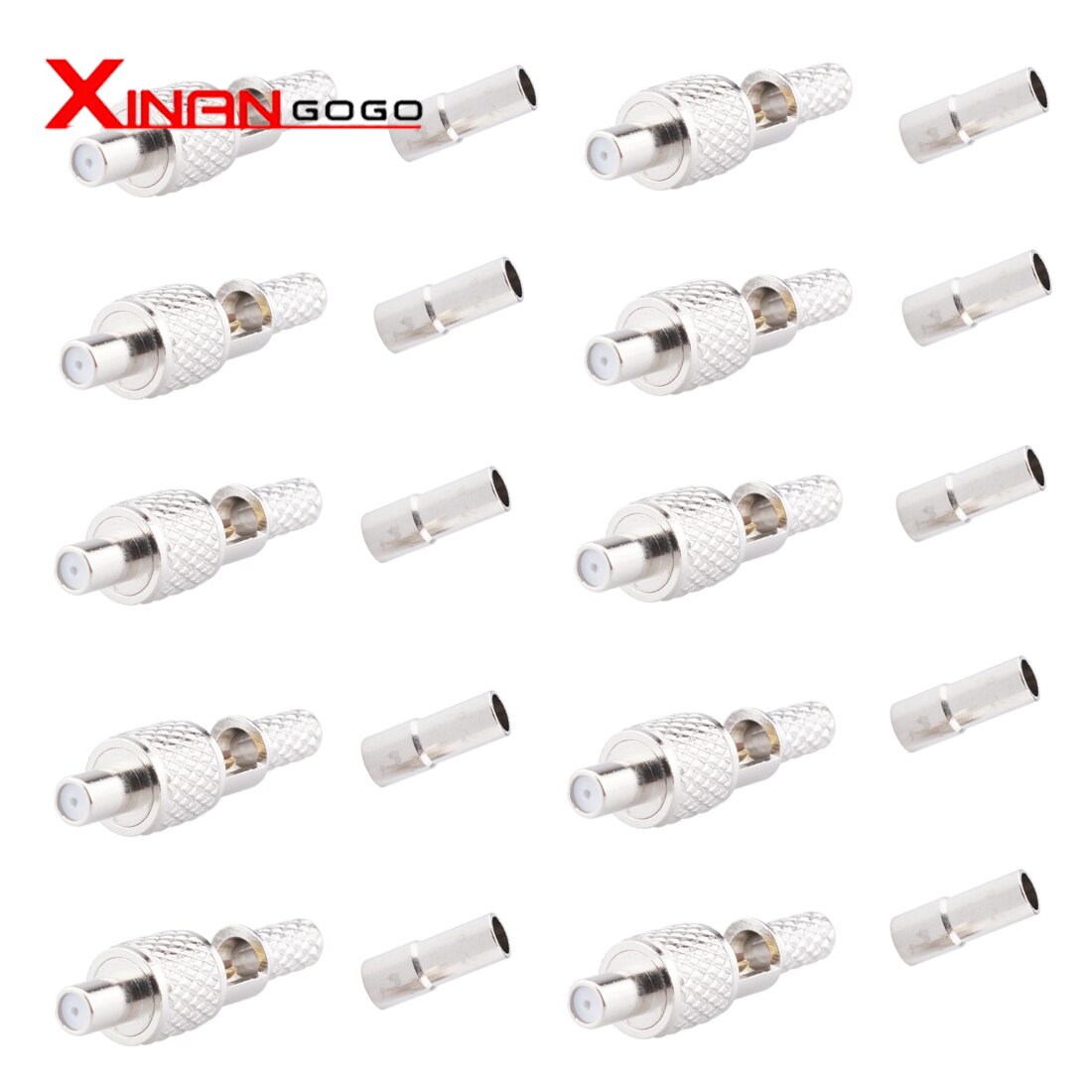 10pcs TS9 crimping connector for RG316 RG174 cable TS9 Female Adapter