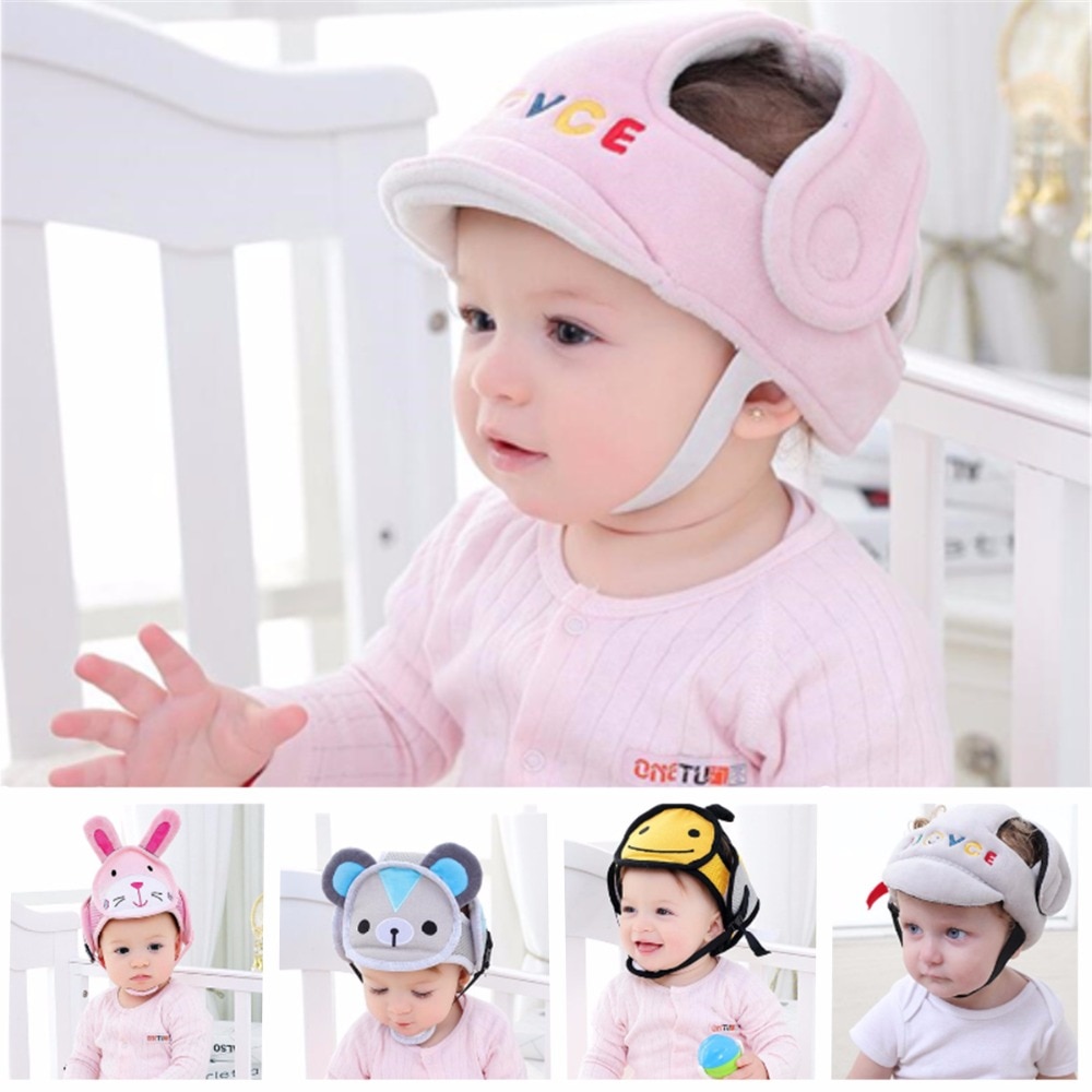 Baby Infant Head Protection Soft Hat Helmet Anti-collision Security Safety Helmet Sport Baby Play Protective Cotton Caps 30% off