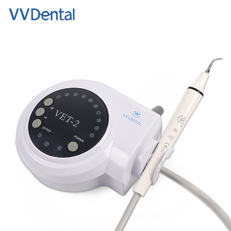 VVDENTAL Ultrasonic Scaler with 5 Tips Oral Hygiene Instruments for Dental Offices Calculus Removal Equipment VET-2