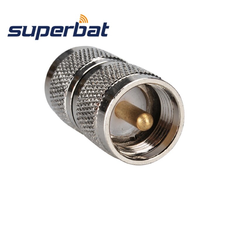 Superbat 5pcs UHF Adapter UHF Plug to UHF Male Straight RF Coaxial Connector