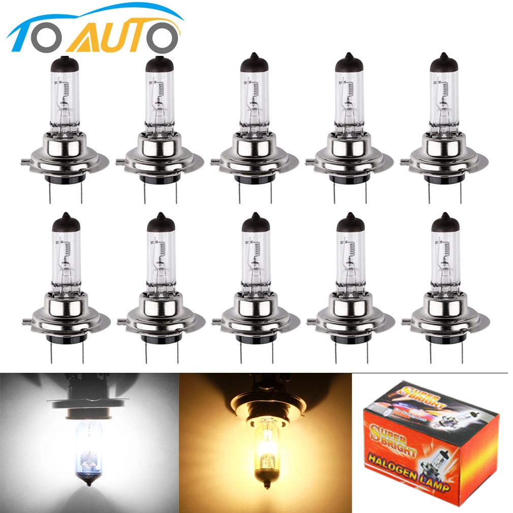 10pcs H7 24V 70W 4300K Yellow Fog Halogen Bulb light Car Light Lamp car styling car light source