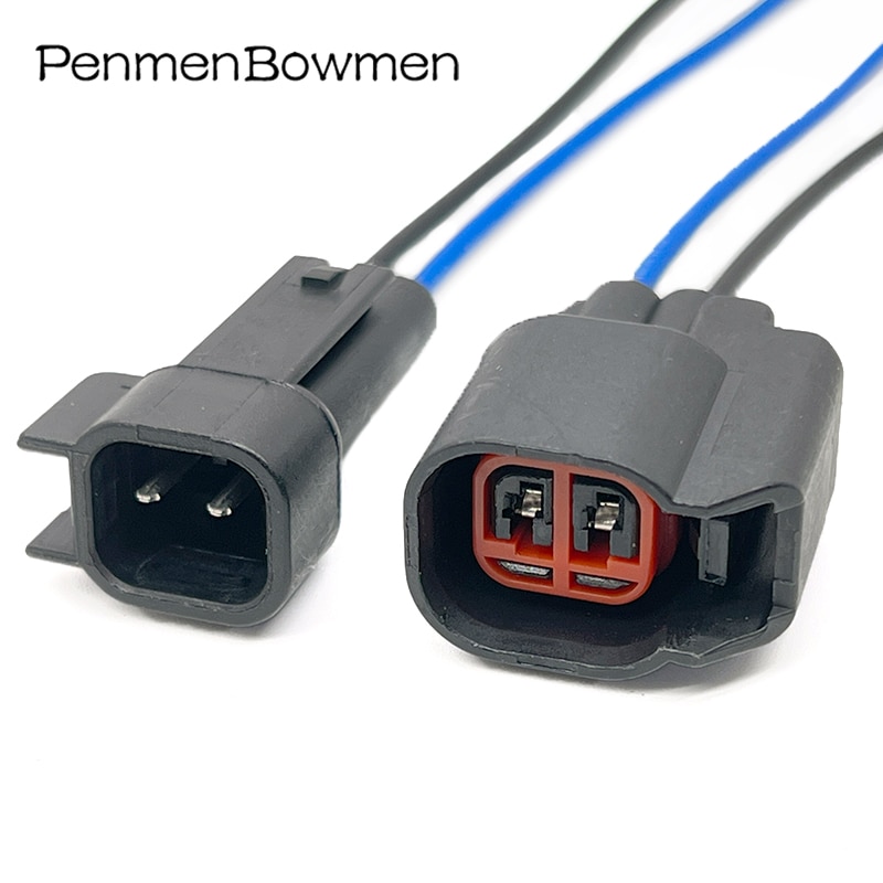 2 Pin Auto Fuel Injector Nozzle Plug Electronic Connector Wire Harness Methanol Male Female For Ford Chevrolet EV1 To EV6