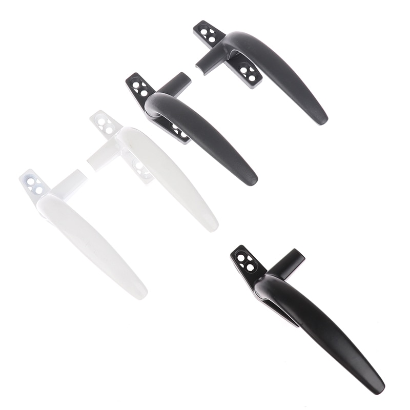 1pc Window Handle With Lock Inner Flat Open Inner Open Curtain Window Door Aluminum Alloy Handles Hardware
