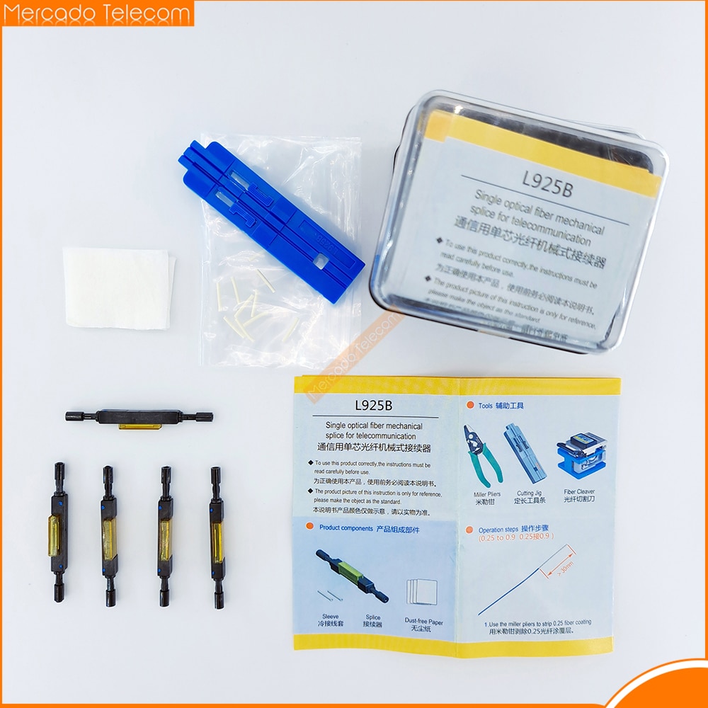 10/20/30PCS L925B Fiber Optic Quick Connector Optical Fiber Mechanical Splice for Drop Cable Free Shipping
