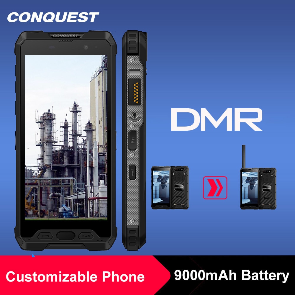 CONQUEST S18 9000mAh Battery IP68 Rugged Waterproof Phone Global 4G IoT DMR Intercom SmartPhone cell Phone