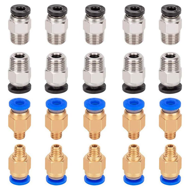PC4-M6 & PC4-M10 Pneumatic Fitting for Creality Ender 3/3 Pro/3 V2, Ender 5/5 Pro/5 Plus, CR-10/10S 3D Printer Parts