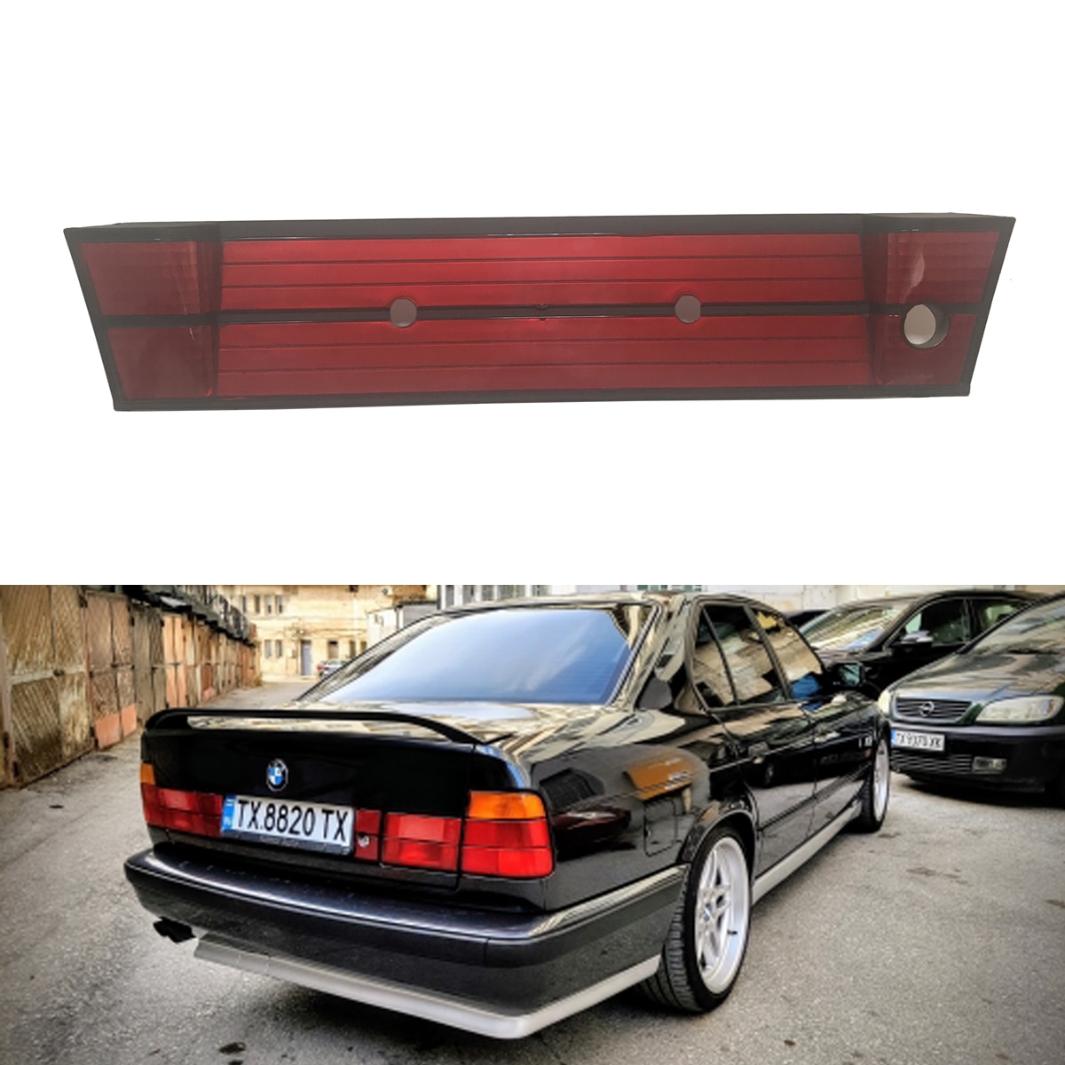 Number Frame Panel Bracket Rear License Plate for BMW 5 Series E34 M5