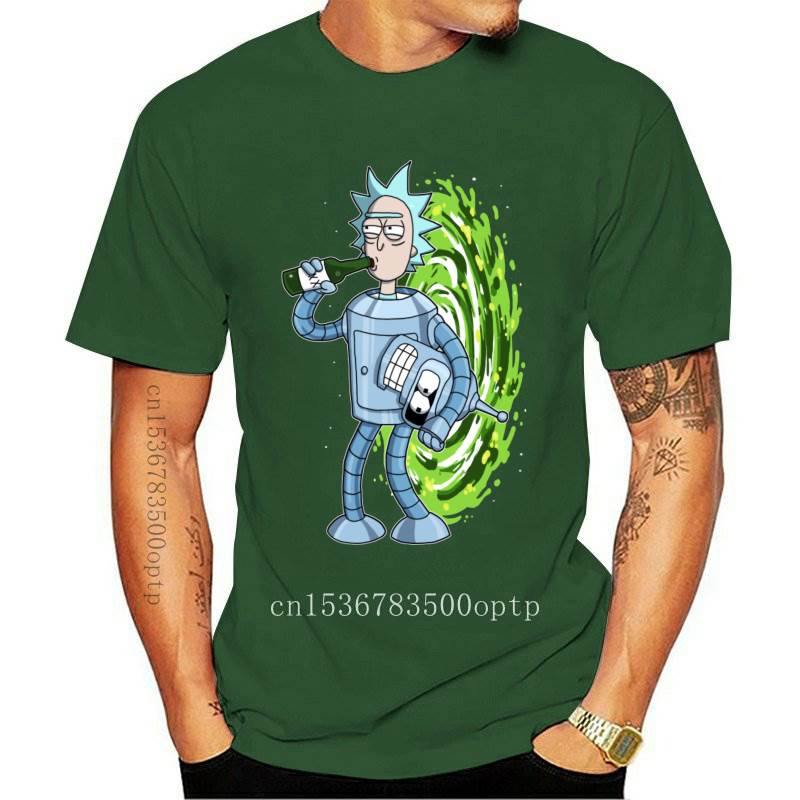 New Cartoon T-Shirt Unisex Tee Bender Custom Printed Men`s T Shirt Funny Print Shirt