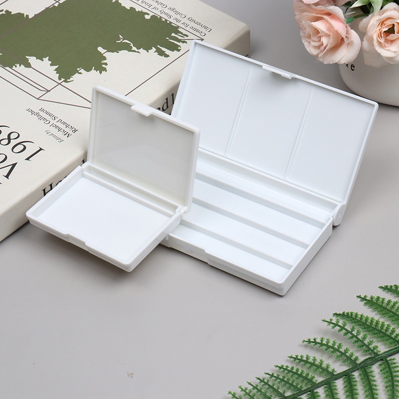12/24Grid Watercolor Palette Empty Palette Painting Paint Tray Box for Watercolor Oil Acrylic Paints
