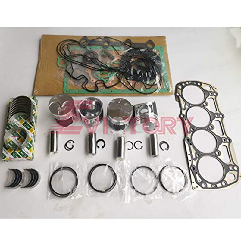 For SHIBAURA tractor N844L-T N844LT overhaul kit piston ring gasket bearing valve conrod