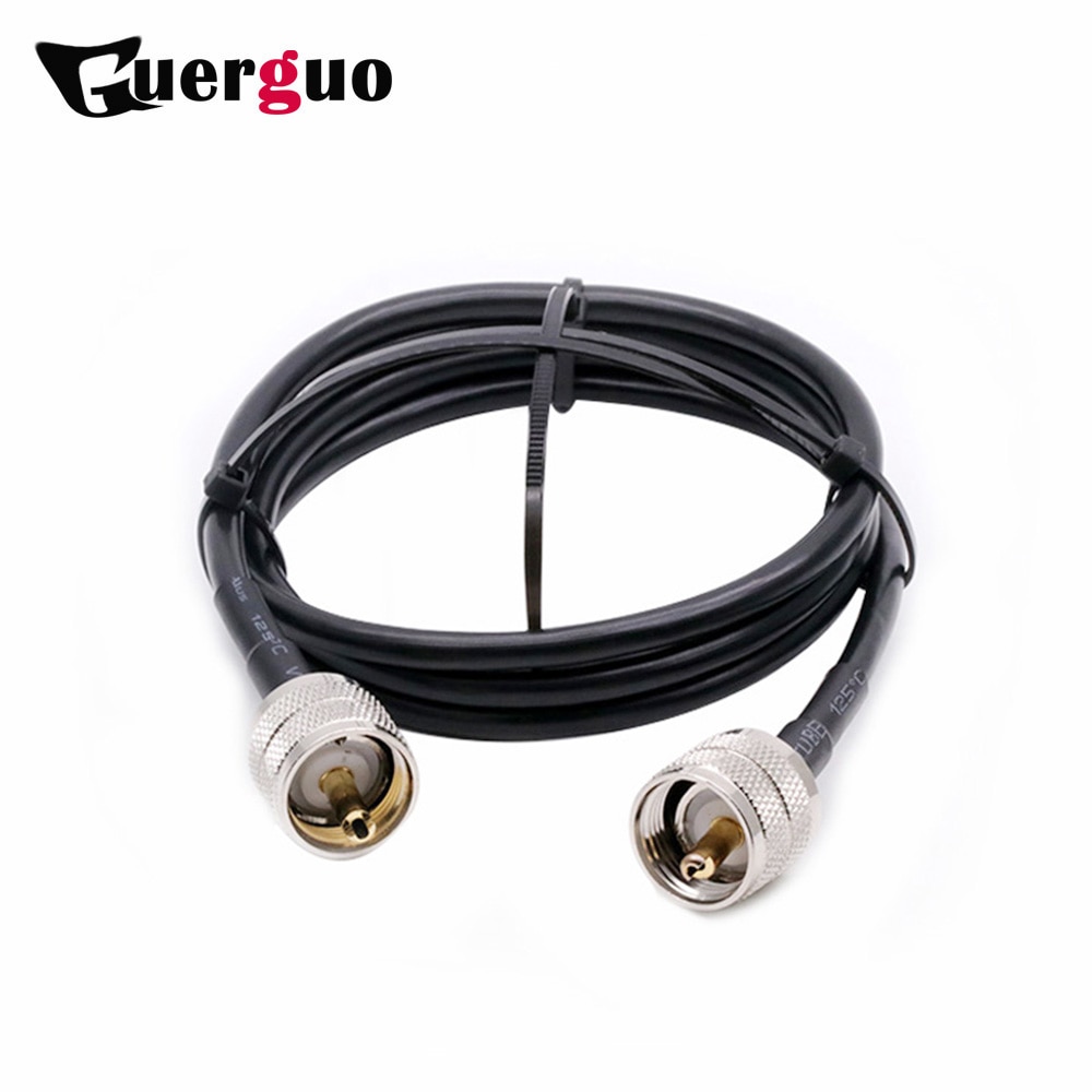 RG58 Antenna Extension Cable UHF PL-259 Male to UHF SO-239 Female PL259 Pigtail connector for CB Radio Ham Radio FM Transmitter