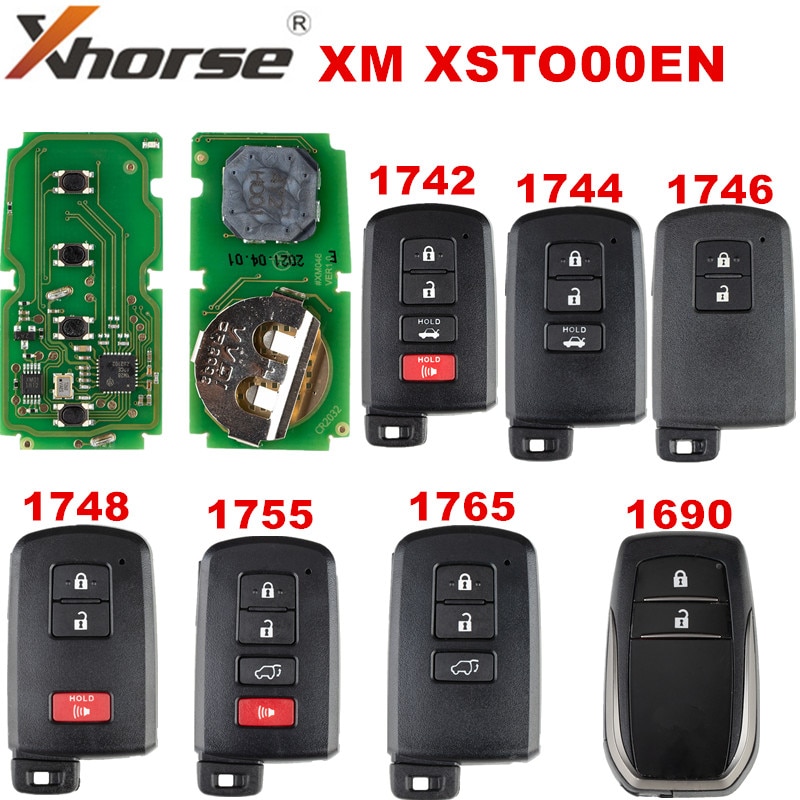 In Stock Xhorse XM Smart Key PCB XSTO00EN for Toyota Support Re-generate with Key Shell