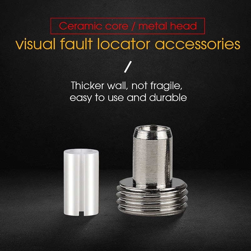7mm Fiber Optic Laser Source metal ceramic pipe joint Visual Fault Locator Ceramic insert Ceramic sleeve