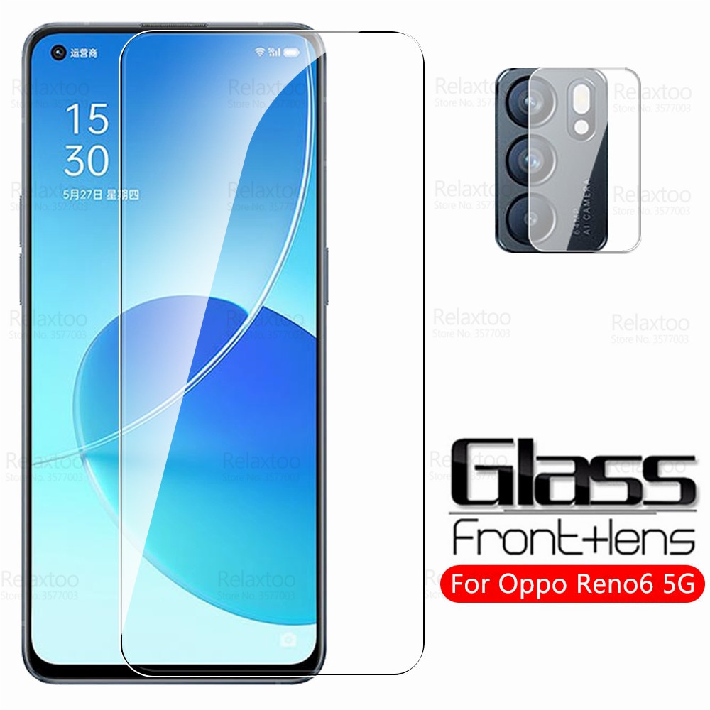 For Reno6 5G Glass Camera Tempered Glass For Oppo Reno 6 Z 6Z Reno6Z Safety Armor Screen Protector Cover Phone Protective Film