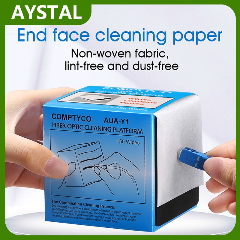 AUA-Y1 Optical Fiber Clean Paper Optic Cleaning Tool Dustfree Paper Fiber Optic Paper FTTH Tools Free Shipping