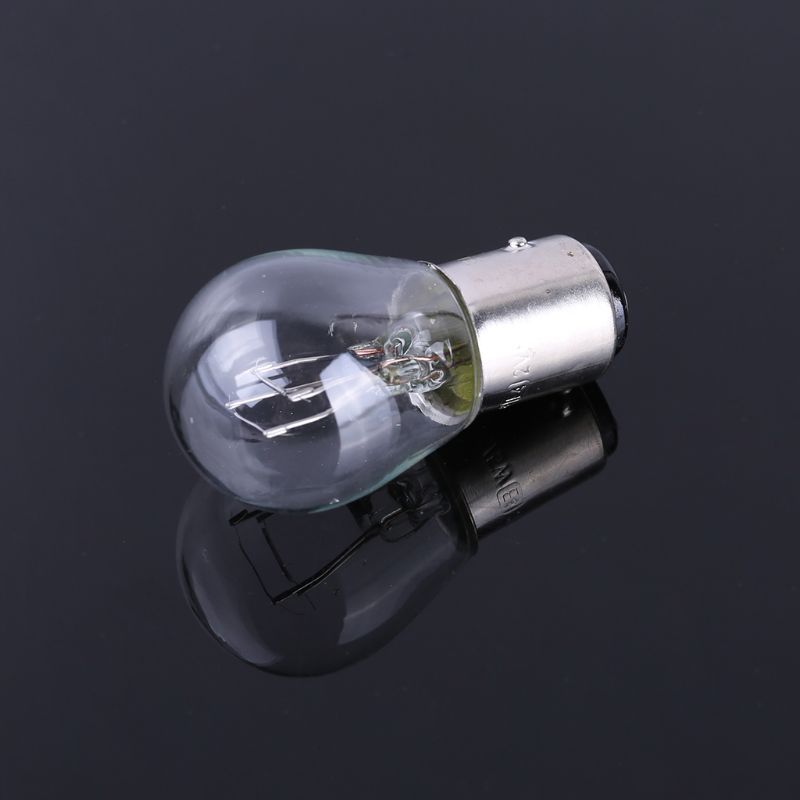 652F 2pcs P21/5W S25 12V21/5 BAY15D Car Clear Glass Lamp Brake Tail Bulb Car Indicator Halogen stop Lamp brake bulbs